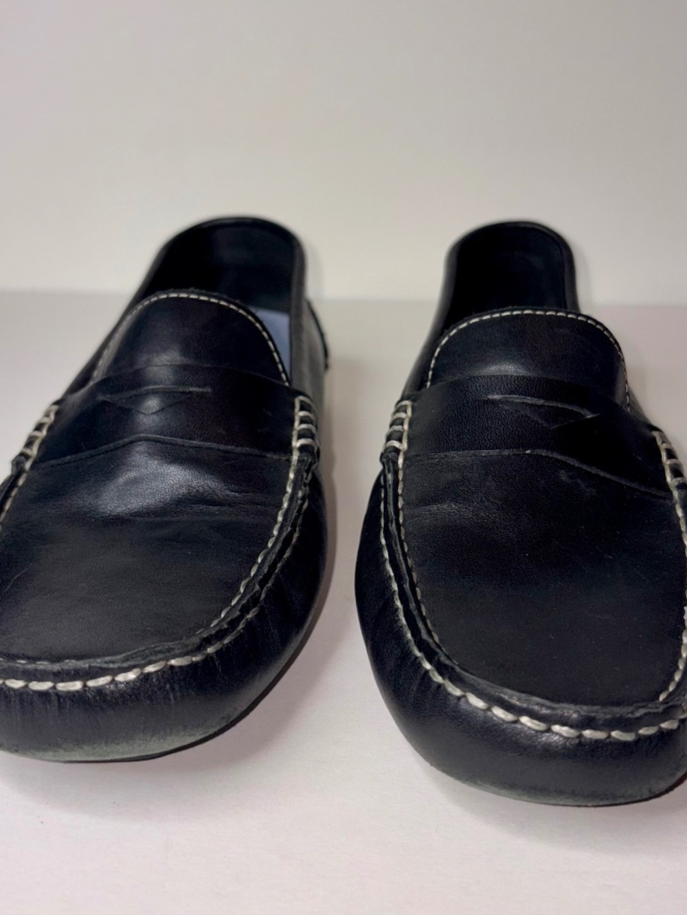 Cole Haan Black Leather Penny Loafers Driving Moccasins – Women’s Size 7.5B